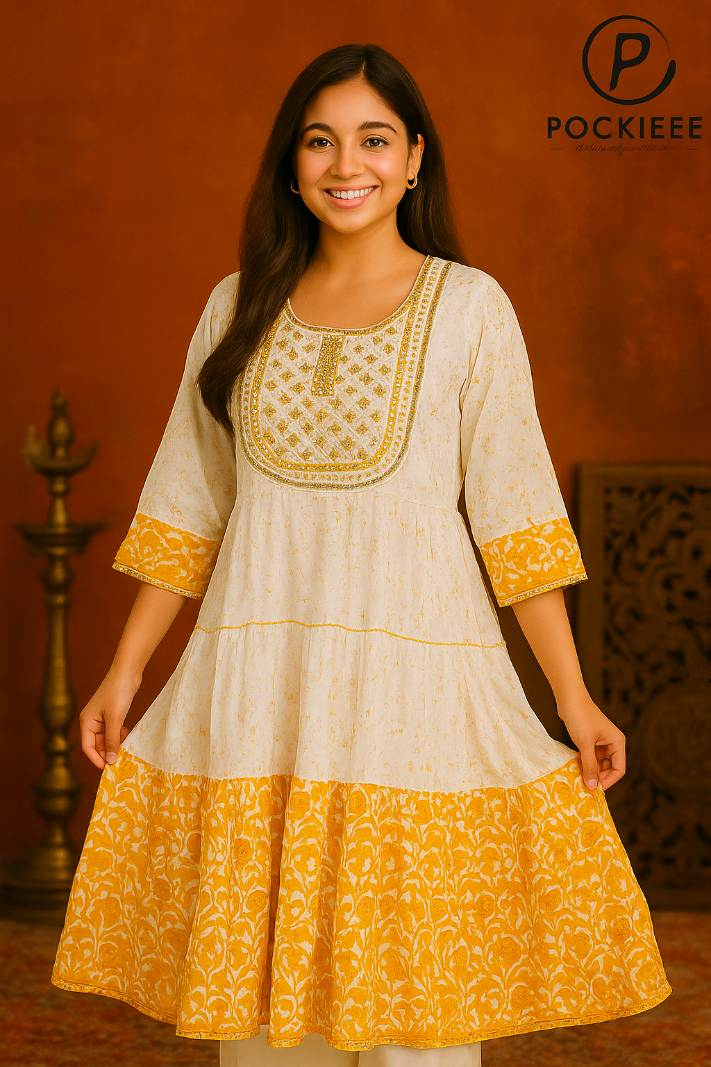 Elegant Cotton Printed Kurti for Everyday Comfort